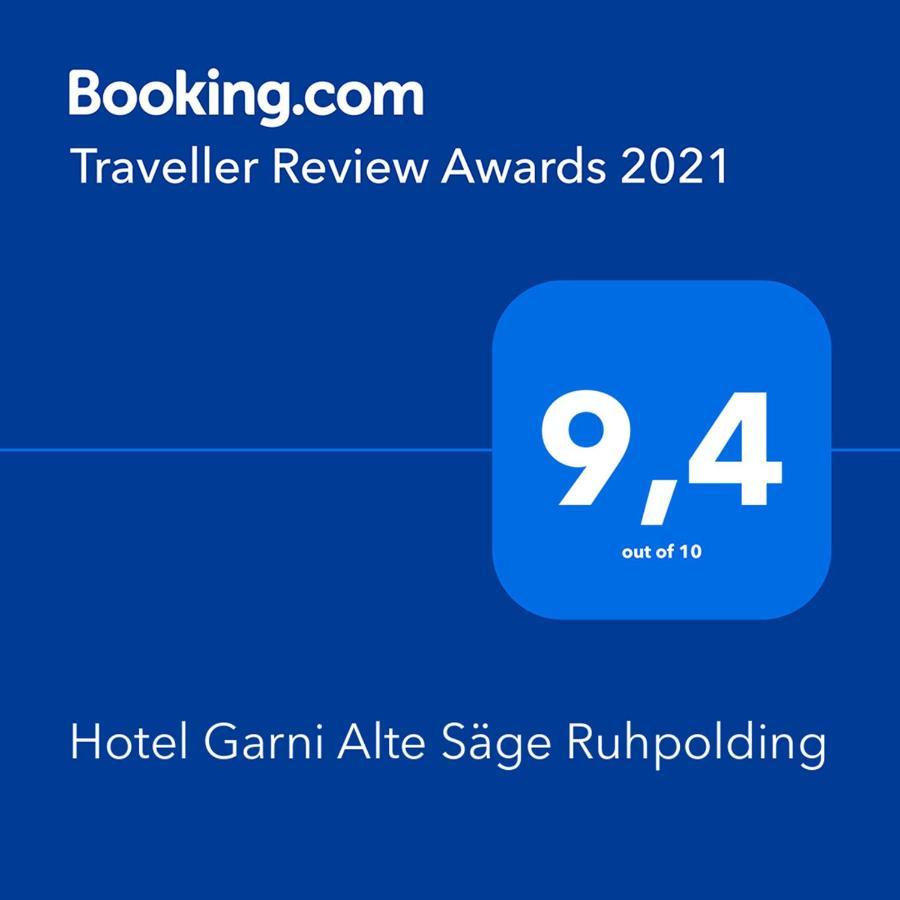 Hotel Garni Alte Sage Ruhpolding Kültér fotó